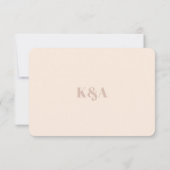 Cartons Réponse Mariage rétro de charme nostalgique (Dos)