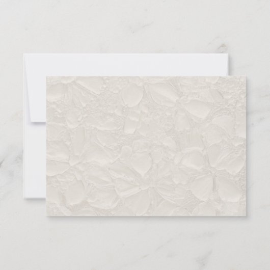 Cartons Réponse Mariage Retro Simple Beige QR (Dos)