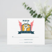 Cartons Réponse Mariage Rock and Roll (Debout devant)