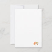 Cartons Réponse Mariage Rose catholique en terre cuite (Dos)