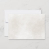 Cartons Réponse Mariage Rose d'aquarelle simple et intemporelle (Dos)