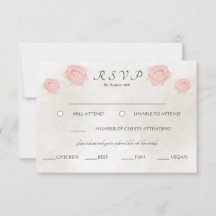 Mariage Rose d'aquarelle simple et intemporelle