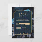 Cartons Réponse Mariage Rose de Bourgogne (Devant)