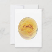 Cartons Réponse Mariage Rosebud jaune (Dos)