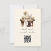 Cartons Réponse Mariage Rustique Country Cowboy de l'Ouest (Devant)