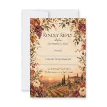 Mariage rustique en Toscane | Vignoble automnal