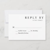 Cartons Réponse Mariage simple (Devant)