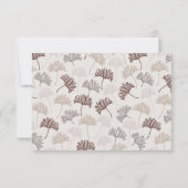 Cartons Réponse Mariage Simple Bohème Nature Botanique Neutre (Dos)