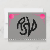 Cartons Réponse Mariage South Beach Deco (Réponse) (Dos)