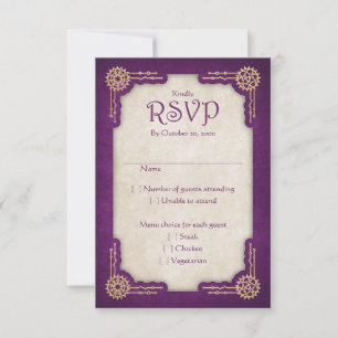 Cartons Réponse Mariage Steampunk