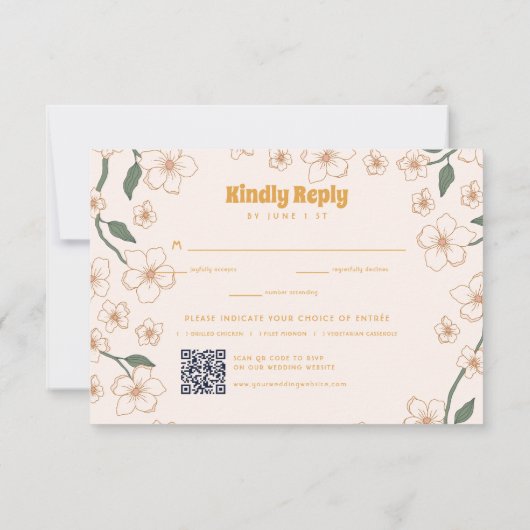 Cartons Réponse Mariage super à la moutarde (Dos)