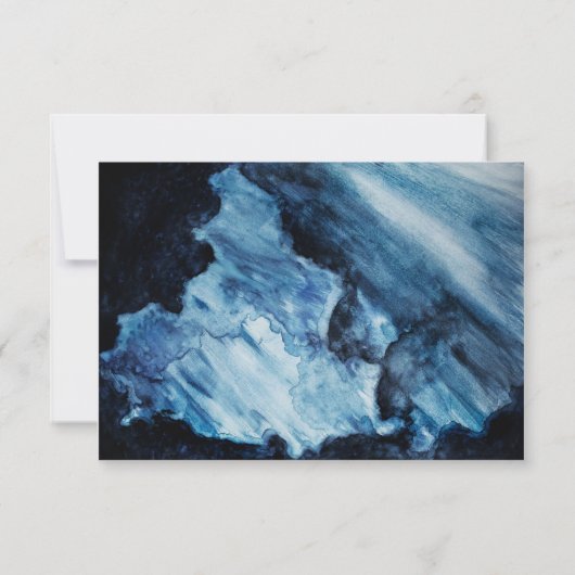 Cartons Réponse Mariage sur la plage de sable blanc (Dos)