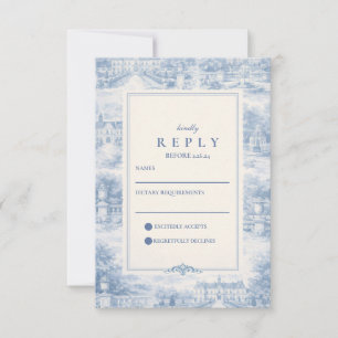 Cartons Réponse Mariage sur la terrasse du jardin du château bleu