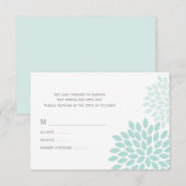 Cartons Réponse Mariage Sweet Dahlias (Devant / Derrière)