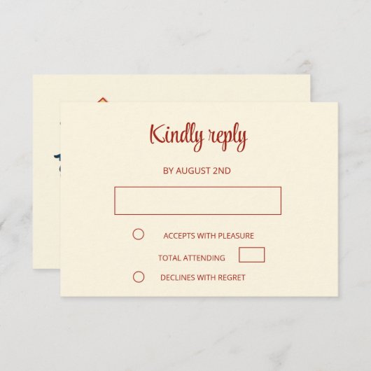 Cartons Réponse Mariage tibétain sans fin (Devant / Derrière)