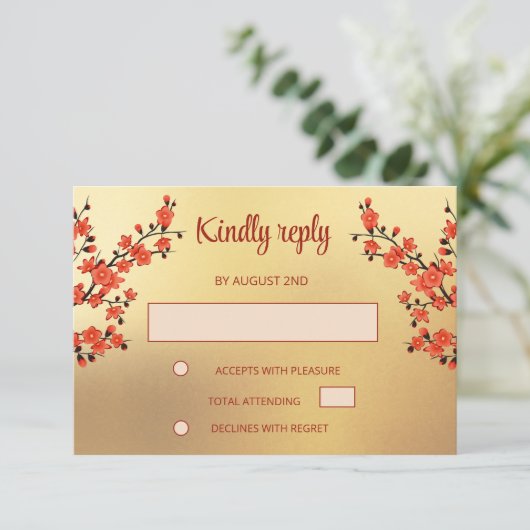 Cartons Réponse Mariage tibétain sans fin (Debout devant)