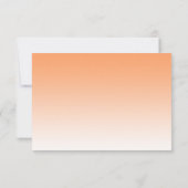 Cartons Réponse Mariage Tropical Palm Tree Orange Beach (Dos)