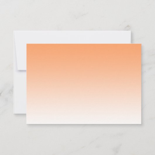 Cartons Réponse Mariage Tropical Palm Tree Orange Beach (Dos)