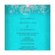 Mariage Turquoise Cristal Perle Flocon de Neige Ar