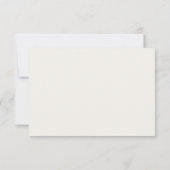 Cartons Réponse Mariage Typographique Calligraphique Minimal (Dos)