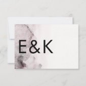 Cartons Réponse Mariage ultra moderne neutre pour les femmes (Dos)