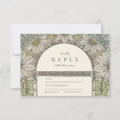 Cartons Réponse mariage vintage Garden Arch (Devant)