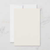 Cartons Réponse Mariage Violet Rétro Minimaliste (Dos)