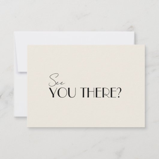 Cartons Réponse Mariage Whimsical français moderne noir blanc rétr (Dos)