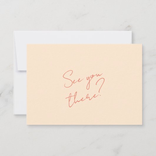 Cartons Réponse Mariage Whimsical moderne coloré rétro (Dos)