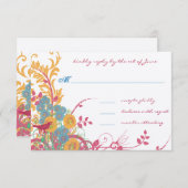 Cartons Réponse Mariages personnalisés (Devant / Derrière)