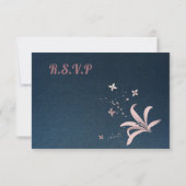 Cartons Réponse marine et poussiéreux rose fleurs choix de repas c (Dos)