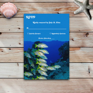 Cartons Réponse Marine Mariage marin sous-marin marin marin marine