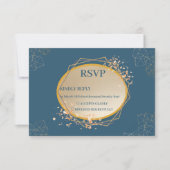 Cartons Réponse Marine Oval Floral Boho (Devant)