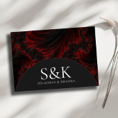 Cartons Réponse Maroon Minimal Élégant B&W Mariage musulman islami