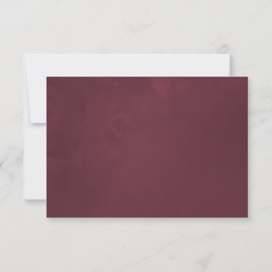 Cartons Réponse Marsala - Mariage d'automne en Bourgogne et en Bro (Dos)