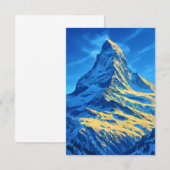 Cartons Réponse Matterhorn Mountain Suisse (Devant / Derrière)