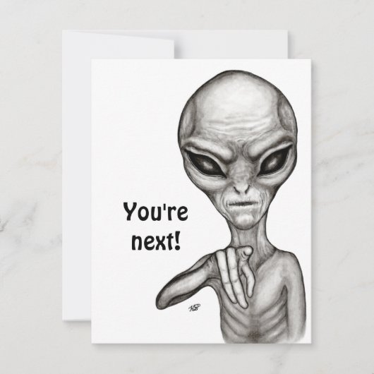 Cartons Réponse Mauvais Alien, Tu es le prochain ! (Devant)