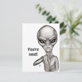 Cartons Réponse Mauvais Alien, Tu es le prochain ! (Debout devant)