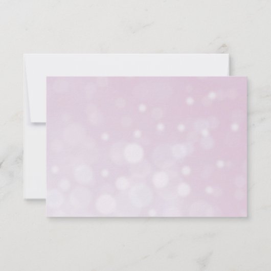 Cartons Réponse Mauve Roses Élégant mariage floral Enregistrer la  (Dos)