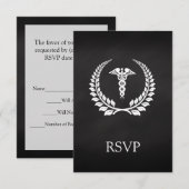 Cartons Réponse Medical Caduceus Laurel (Devant / Derrière)