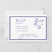 Cartons Réponse Mer italienne bleu méditerranéen Écrit (Devant)