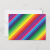 Cartons Réponse MERCI NOTER brillant coloré bande arc-en-ciel (Dos)