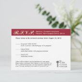 Cartons Réponse Merlot rouge gala d'affaires événement entreprise  (Debout devant)