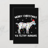 Cartons Réponse Merry Christmas (Devant / Derrière)