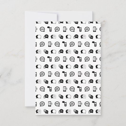 Cartons Réponse Messagerie textuelle portable amusante COULEUR BG  (Devant)