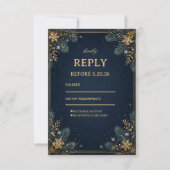 Cartons Réponse Midnight Gold Evergreen Winter Grace (Devant)