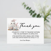 Cartons Réponse mignonne petite fille de garçon Premier Baby showe (Debout devant)