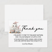 Cartons Réponse mignonne petite fille de garçon Premier Baby showe (Devant / Derrière)