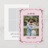 Cartons Réponse Mini pink whimsical bow multi photo (Devant / Derrière)