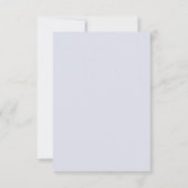 Cartons Réponse Minimal & Chic Light Blue Modern Simple Wedding (Dos)